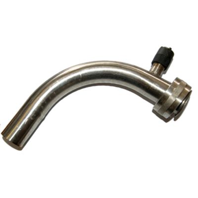 Milk Pump Outlet Elbow with single drain valve 3/8"